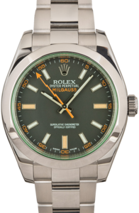 Rolex Milgauss Green Crystal 116400V