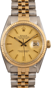 Used Rolex Datejust 16013 Champagne Index