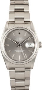 Rolex Pre-owned Mens Steel Datejust 16220
