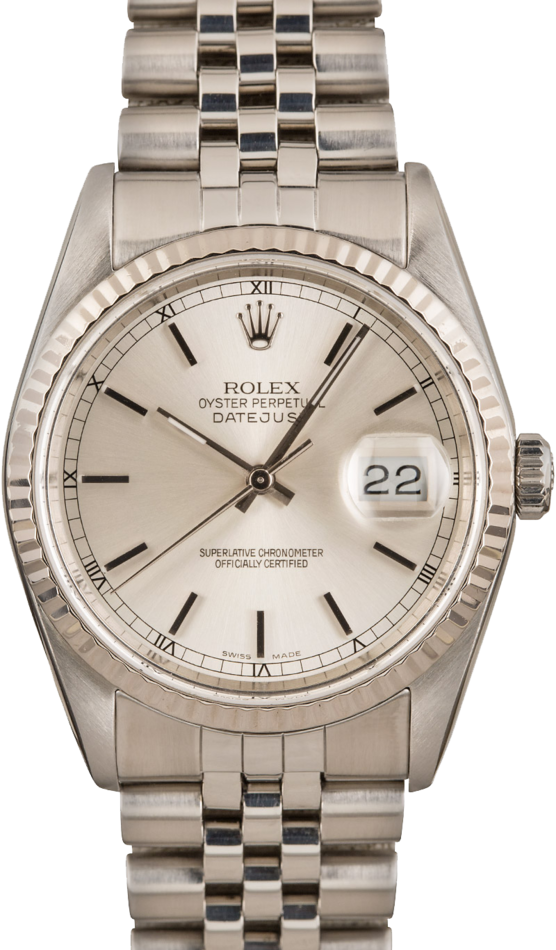 Rolex Datejust 16234 Silver Index Dial