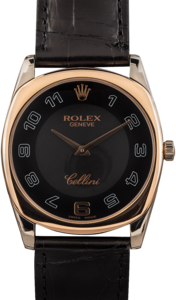 Rolex Cellini 4233 White Gold with Everose Bezel