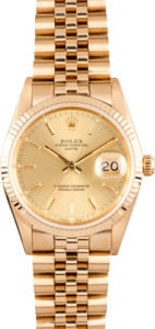 Rolex Date Champagne Dial