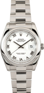 Rolex Datejust 116200 White Roman Numeral WRO