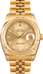 Rolex 18k Gold Datejust 116238