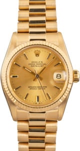 Ladies Rolex President 6827 18k Yellow Gold