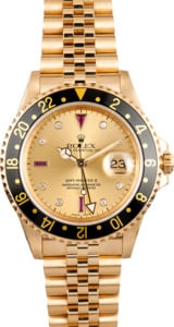 Rolex GMTMaster II 18K Serti Dial