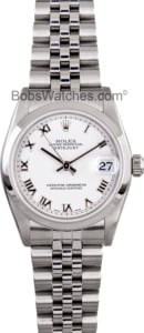 Men's or Ladies Used Rolex Oyster Perpetual DateJust Mid Size Model 78240