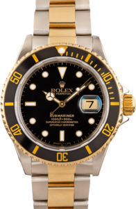 Rolex Submariner 16613 Black and Gold