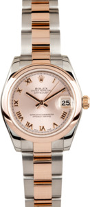 Ladies Rolex Rose Gold Mid-Size Watch