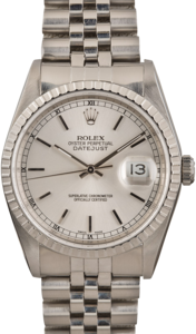 Rolex Datejust 16220 Engine Turned Bezel