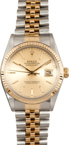 Rolex Oyster Perpetual DateJust Stainless Steel and Gold 16013