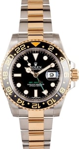 Used Rolex GMT Master II Stainless Steel and Gold Mens 116713