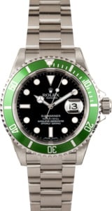 Pre Owned Rolex Submariner Green Anniversary Edition 16610LV