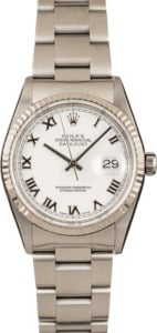 Pre-Owned Rolex Datejust 16234 Roman Dial 36MM