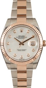 Factory Stickered Rolex Datejust 41 126331 Diamond MOP