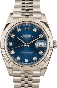 Rolex Datejust 41 Ref 126334 Steel Jubilee Blue Dial