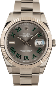 Pre-Owned Rolex Datejust 41 Rhodium Dial 126334