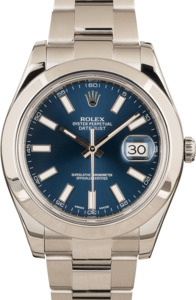 Rolex Datejust 116300 Blue Index