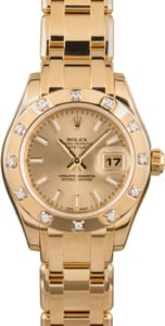 Ladies Rolex Pearlmaster 80318 Diamonds