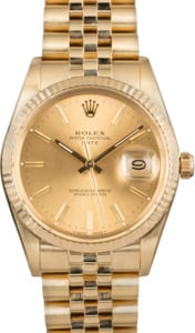 Pre Owned Rolex Date 15037 Yellow Gold Jubilee