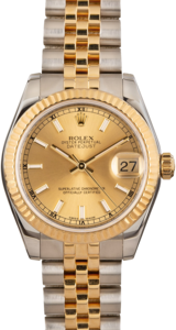 PreOwned Rolex Datejust 178273 Champagne Dial