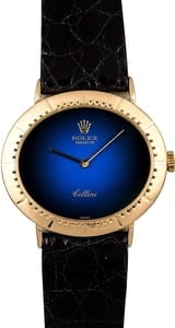 Rolex Cellini 4083 Blue Vignette Dial