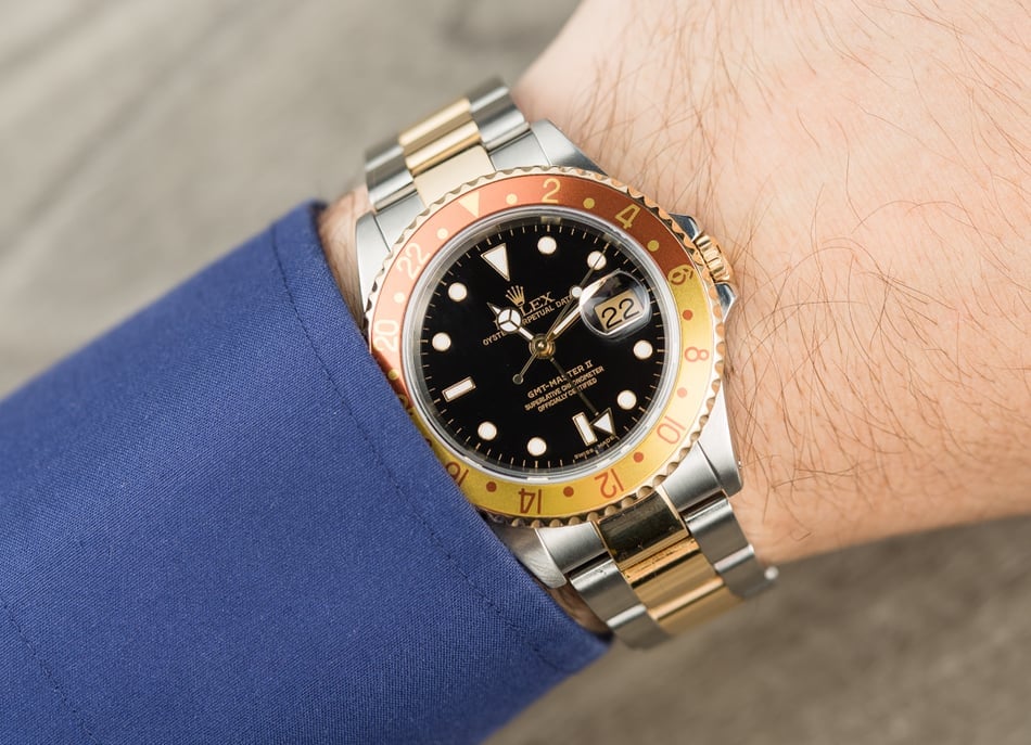 Rolex GMT Master II 16713 Root Beer Bezel