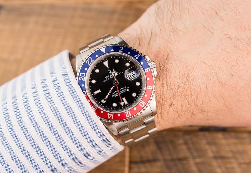 Rolex GMT Master 2 Pepsi Bezel 16710 Steel