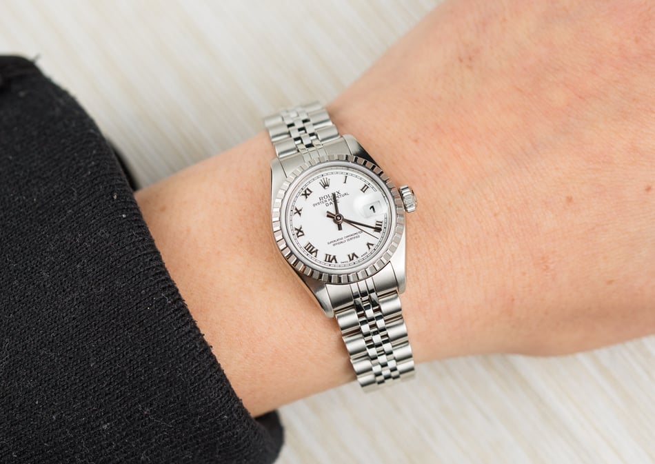 Ladies Rolex Date 79240 White