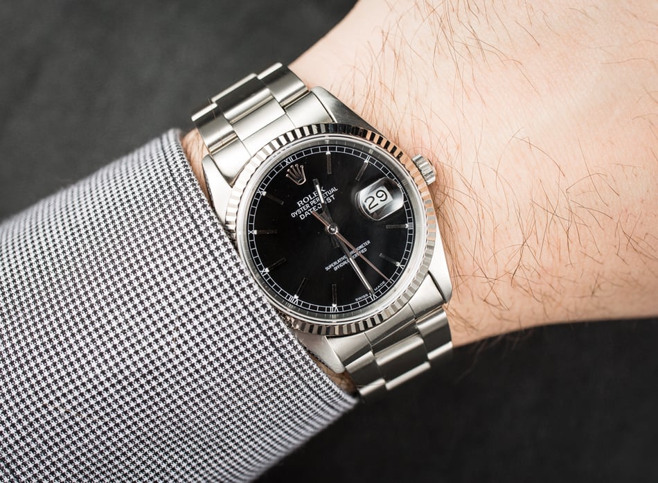 Rolex Oyster Datejust 16234 Black Dial