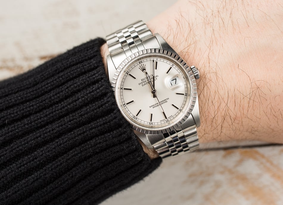 Rolex Datejust Stainless 16220 Jubilee Bracelet