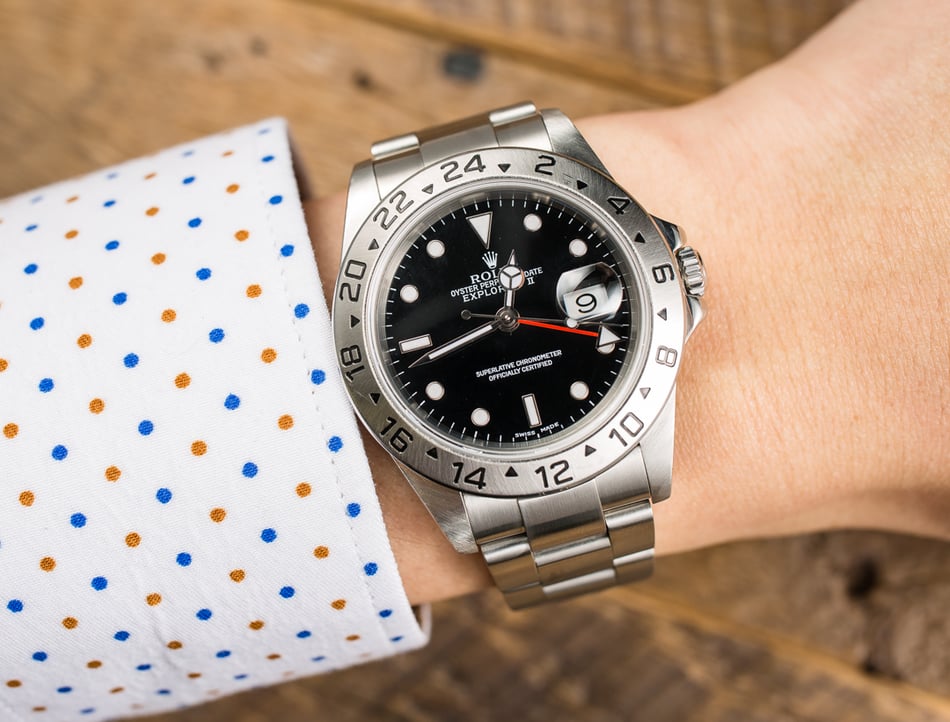 TT Rolex Explorer II Men's Stainless Steel Watch 16570 3