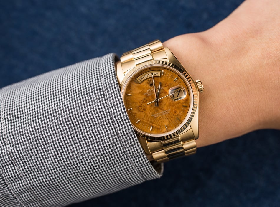 Rolex Day-Date Presidential 18038 Wood Dial