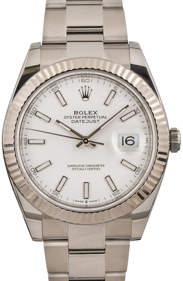 Image of Rolex Datejust 41 126334 White Dial