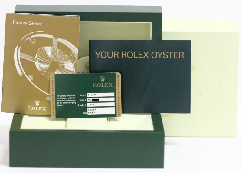 Rolex Date 115210 Silver Dial