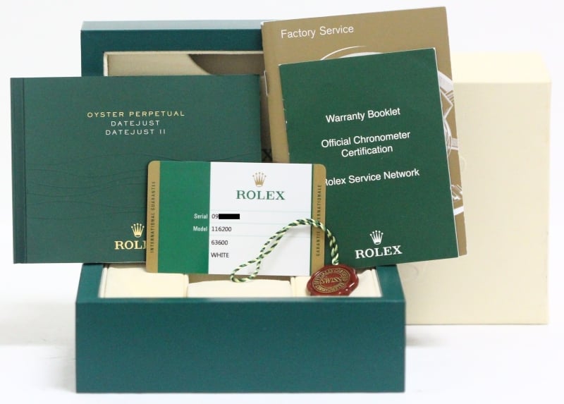 Rolex Datejust 116200 White Dial Jubilee