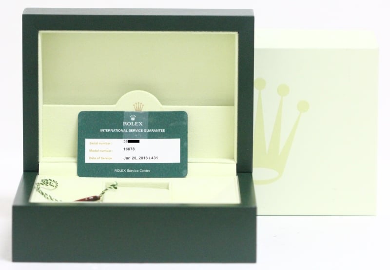 Rolex President Bark Finish 18078 Diamond Dial