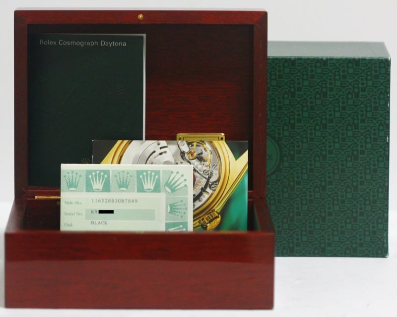 Rolex Daytona 18K 116528 Black Dial