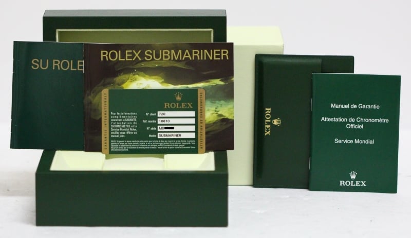 Rolex Oyster Submariner 16610 Serial Engraved