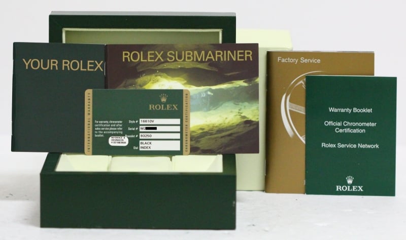 Rolex Submariner Green Anniversary 16610 Factory Stickers