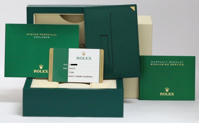 Rolex Explorer 214270 Factory Stickers