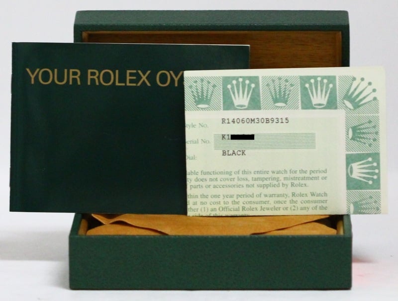 Black Rolex Submariner 14060 Men's Watch