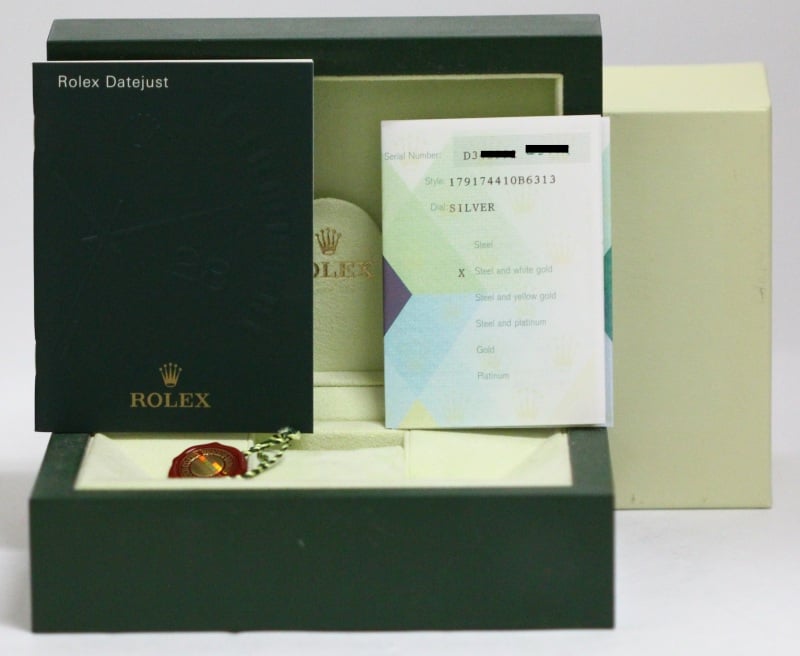 Rolex Lady Datejust 179174 Silver Luminescent Dial