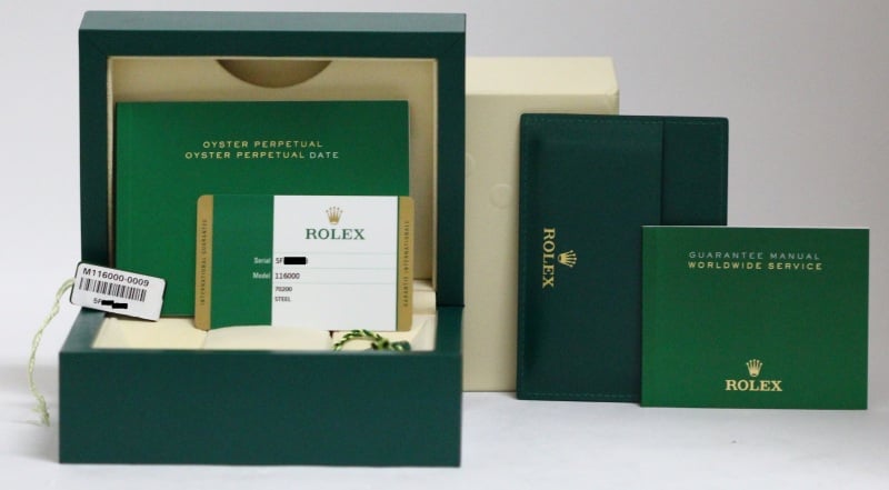 Authentic Rolex Oyster Perpetual 116000 Steel Dial