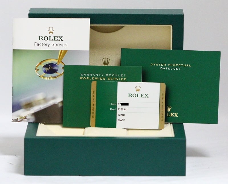 Rolex Datejust II Ref 116334 Black Dial