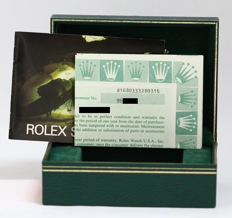 PreOwned Rolex Submariner 16803 Blue Dial