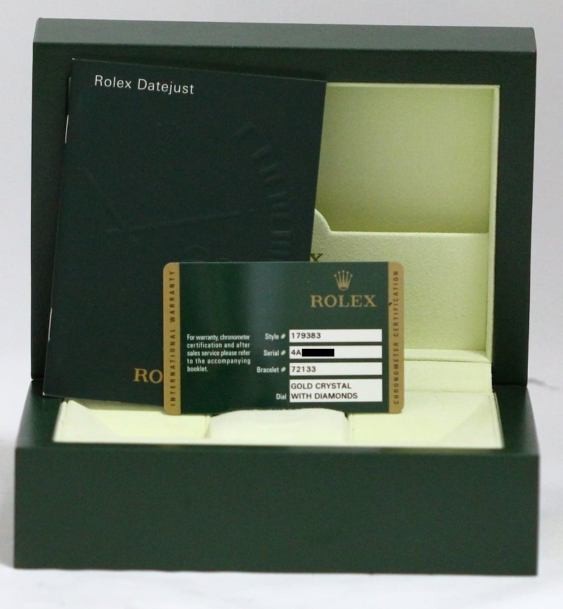 Rolex Ladies Datejust 179383 Crystal Diamond Dial