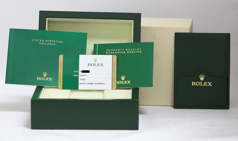 Rolex Explorer 214270 Luminescent Hour Markers