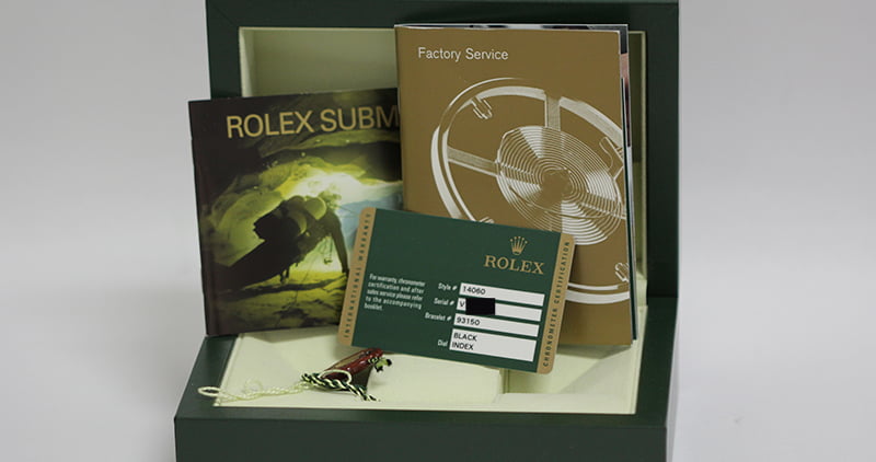 Rolex Submariner 14060 Serial Engraved No Date