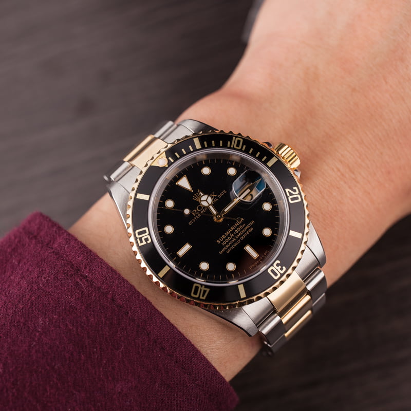 Pre Owned Rolex Submariner Two-Tone Oyster 16613